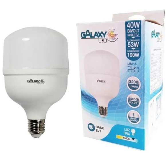 LAMPADA GLOB LED 6K  40/45W  BULBO BIV